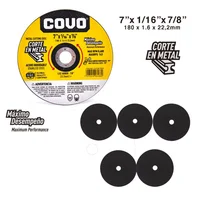 Disco Corte Metal 7"x1/16"x7/8" Display X5