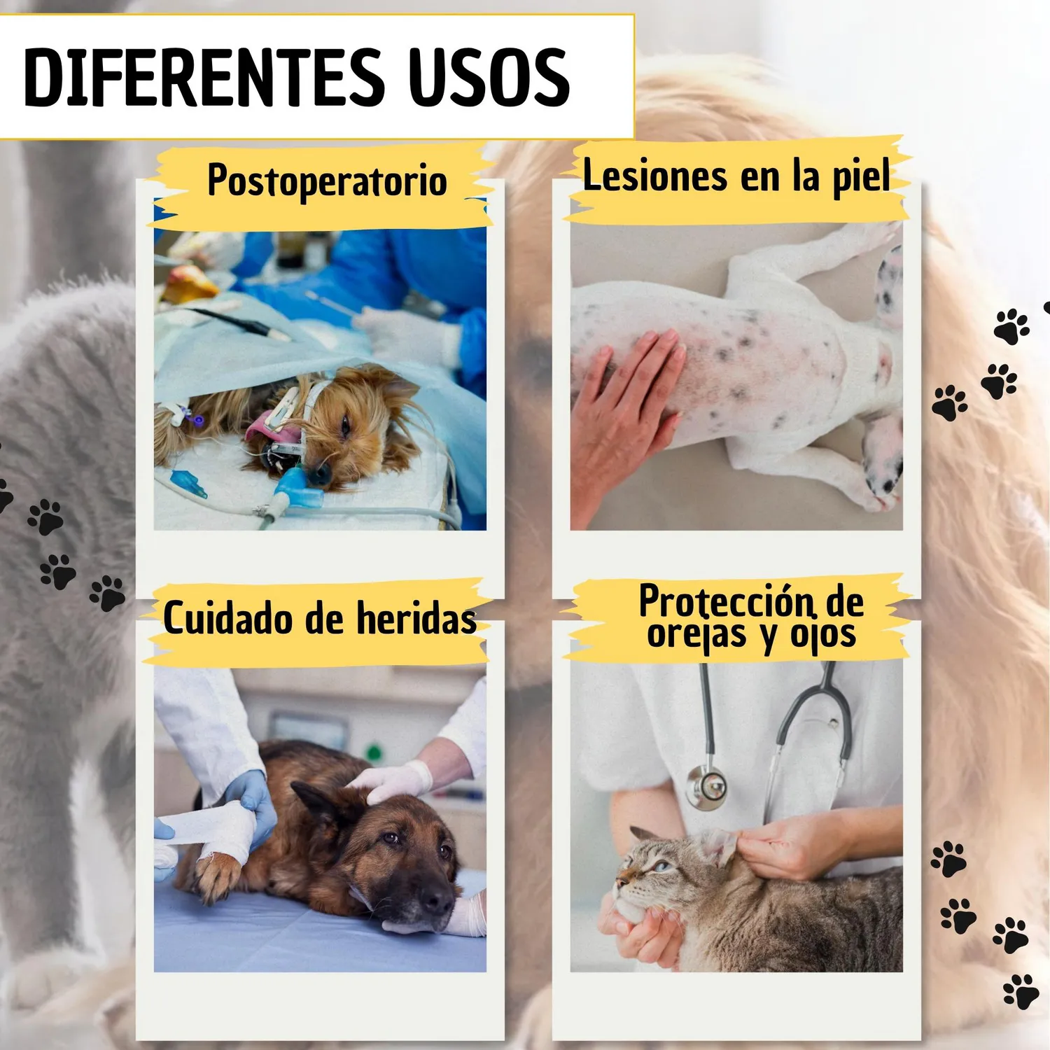 Collar Isabelino Acolchado Antifluido Ajustable Perros y Gatos Tonos Oscuros XS 6