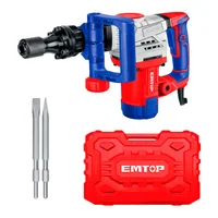 Demoledor SDS Hex Eléctrico 1300W 20 J 3800 GPM Industrial Uso Rudo con Maletín Emtop