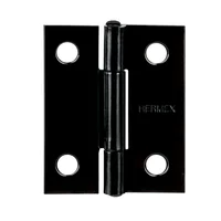 Set 20 Bisagras Negro Mate 38x30mm Hermex Incluye Tornillos