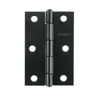 Set 20 Bisagras Negro Mate 65x40mm Hermex Incluye Tornillos