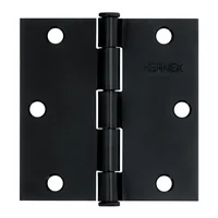 Set 10 Bisagras Negro Mate 90x1.5mm Hermex Incluye Tornillos