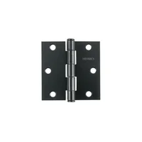 Set 10 Bisagras Negro Mate 75x1.5mm Hermex Incluye Tornillos