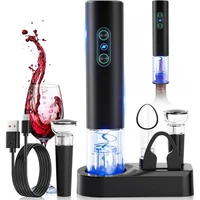 Set Eléctrico Otuseta para Vino con Aireador y Tapones al Vacío