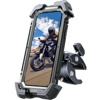 Soporte De Teléfono Ultraestable Para Motocicleta Con Protección Antigolpes Y Rotación Ajustable
