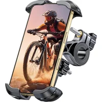Soporte Para Teléfono De Bicicleta Con Abrazadera Reforzada Y Rotación De 360 Grados