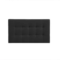 Cabecero Sencillo Oslo Elegant Negro Ecocuero 100x140