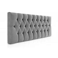 Cabecero Queen Milán Elegant Gris Microfibra 160x140