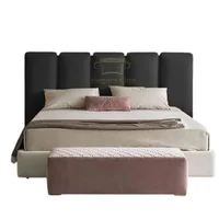 Cabecero Queen Aria Elegant Negro Ecocuero 160x140
