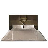 Cabecero Sencillo Vertex Elegant Café Microfibra 100x140