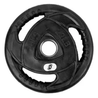 Disco Olimpico 10 kg En Caucho Inyectado Negro