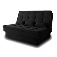Sofá Cama Elegant Ámsterdam Negro Microfibra