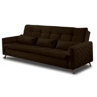 Sofá Cama Elegant Berna Café Microfibra