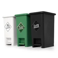 Punto Ecológico de 12Lts con 3 Canecas de Reciclaje C/U Set X 4 Unidades