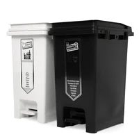 Punto Ecológico de 20L Autoenganche 2 Canecas con Pedal C/U Set X 3 Unidades