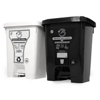 Punto Ecológico con 2 Canecas con Pedal Grande 53L C/U Set X 3 Unidades