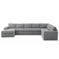 Sala Moderna Roma Elegant Gris Ecocuero