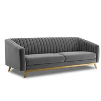 Sofá Elegant Charlotte Gris Ecocuero