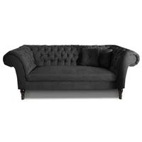 Sofá Elegant Chicago Negro Ecocuero