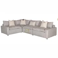 Sala Moderna Imperial Elegant Gris Ecocuero