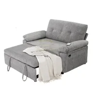 Sofá Cama Altamira Elegant Gris Microfibra