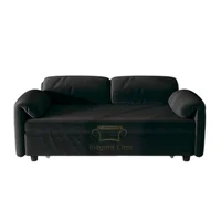 Sofá Cama Mónaco Elegant Negro Ecocuero