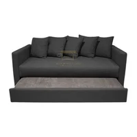 Sofá Cama Vogue Elegant Negro Ecocuero