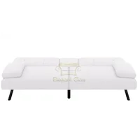 Sofá Cama Realce Elegant Blanco Ecocuero