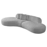 Sofá Moderno Prisma Elegant Gris Ecocuero