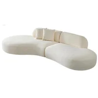 Sofá Moderno Prisma Elegant Blanco Microfibra
