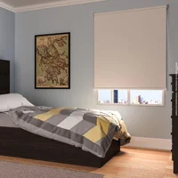 Cortina Enrollable Blackout Beige 100X180 Cm Novelty Home