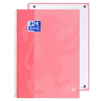 Cuaderno Grande Cuadriculado Rosa Chicle Oxford