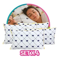 Set X 4 Almohadas Soffia Sensacion Plumas