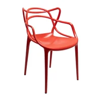 Silla Exterior Sidney Con Brazos - Rojo