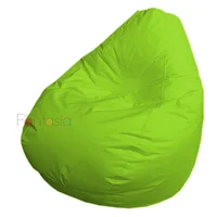 Puff Pera Lona Grande Verde Manzana 110x90 cm
