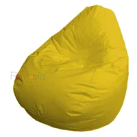Puff Pera Lona Grande Amarillo 110x90 cm
