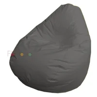 Puff Pera Lona Grande Gris 110x90 cm