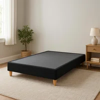 Basecama Sencilla Toledo Negro 100x190