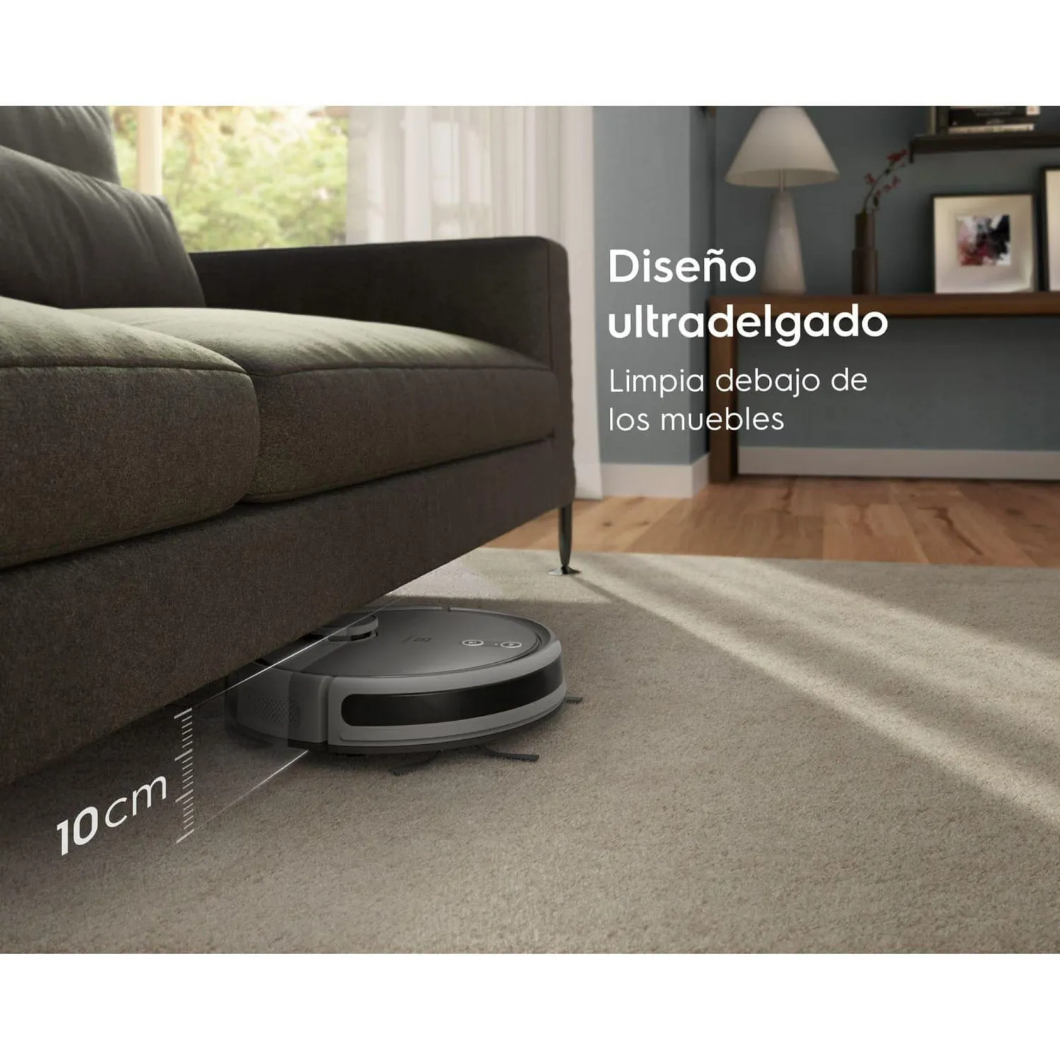 Aspiradora  Trapeadora Robot 4 en 1 con estación de descarga ERB80 Gris Electrolux 8