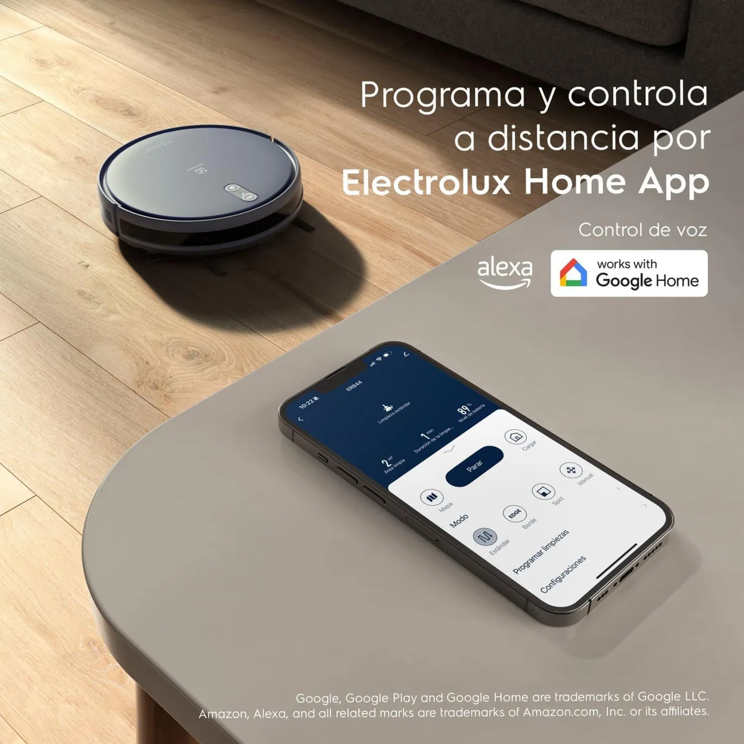 Aspiradora Trapeadora Robot 4 en 1 ERB44 Azul Electrolux 7