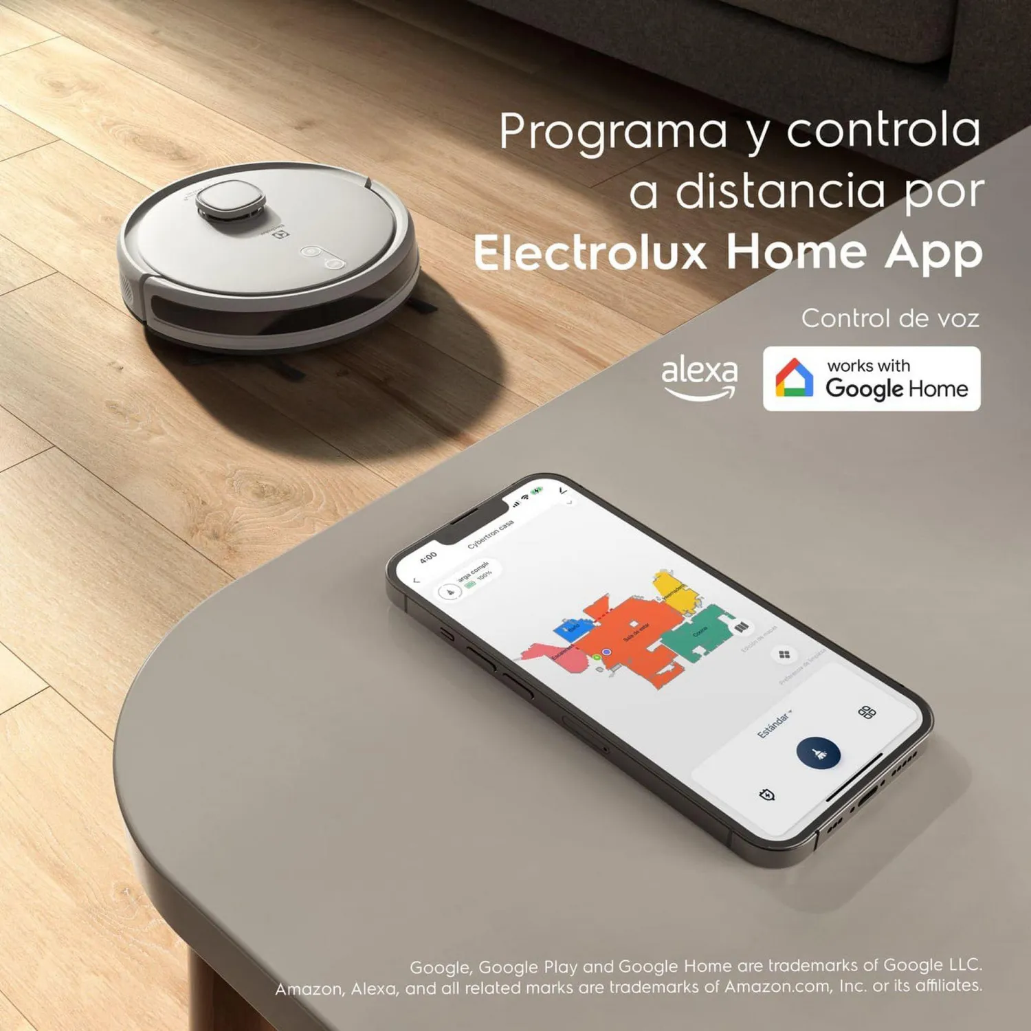 Aspiradora Trapeadora Robot 4 en 1 ERB62 Blanco Electrolux 6
