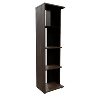 Biblioteca Greta 140x40x30 cm Cafe Oscuro Negro