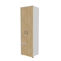 Armario Nolan 60X200X49.8 cm Madera Natural Blanco