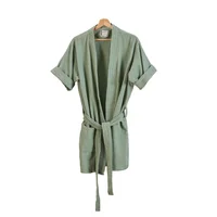 Bata baño 91 cm 320gr verano femenina verde