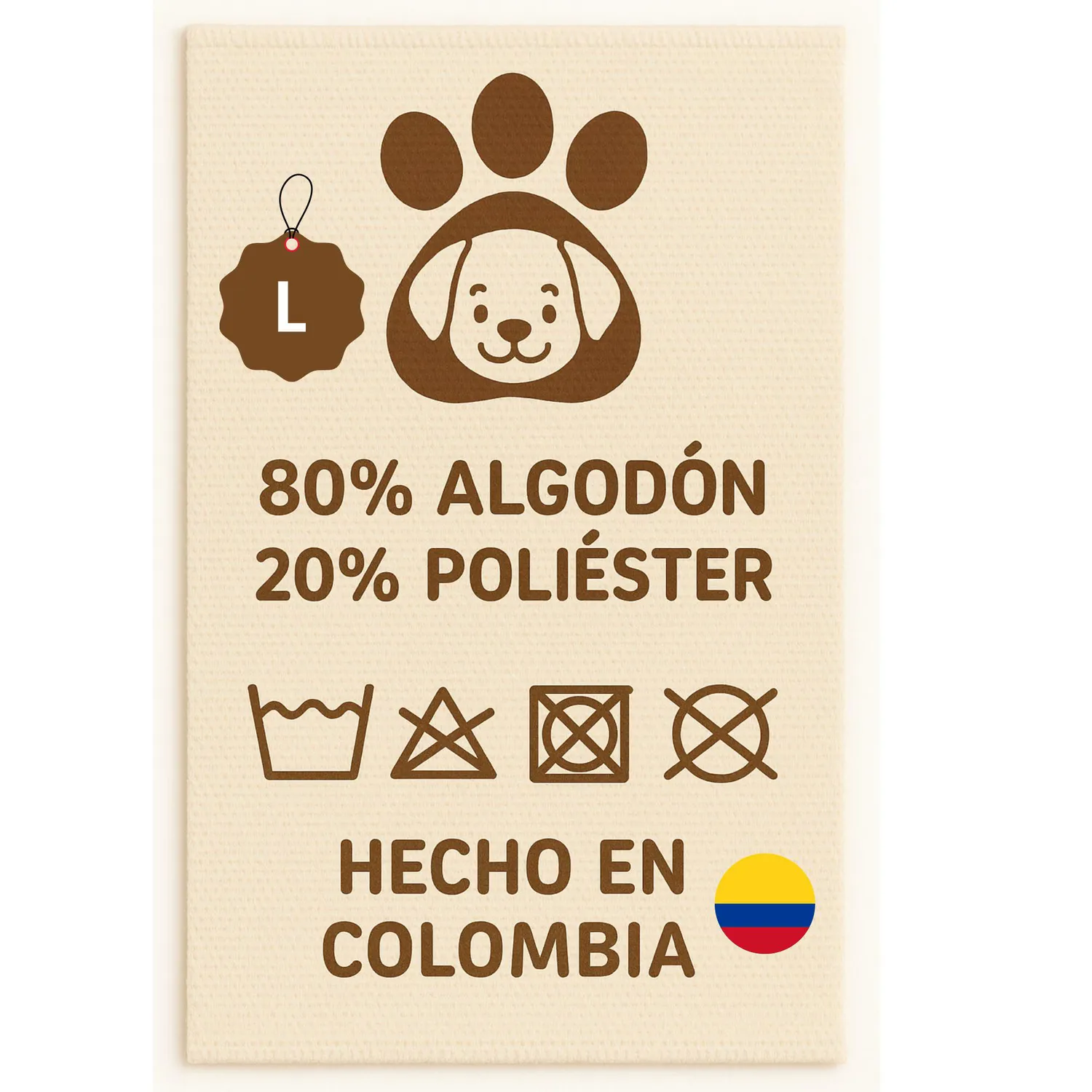 Collar Isabelino Acolchado Antifluido Ajustable Tonos Claros L 9