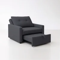Sofá Cama Múnich 1 Puesto Gris Oscuro