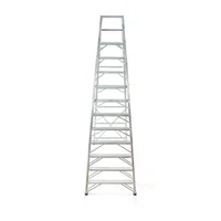 Escalera 13 Pasos 390 cm en Tijera Tipo I en Aluminio Capacidad Carga 150 kg
