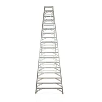 Escalera 18 Pasos 540 cm en Tijera Tipo I en Aluminio Capacidad Carga 150 kg