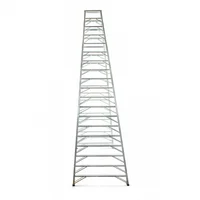 Escalera 19 Pasos 570 cm en Tijera Tipo I en Aluminio Capacidad Carga 150 kg