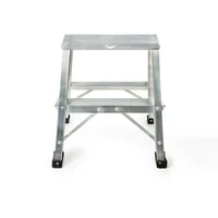 Escalera 2 Pasos 60 cm en Tijera Tipo I en Aluminio Capacidad Carga 150 kg
